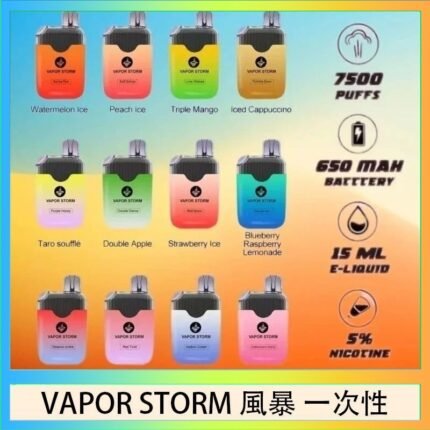 Vapor Storm風暴電子煙7500口（5%）一次性
